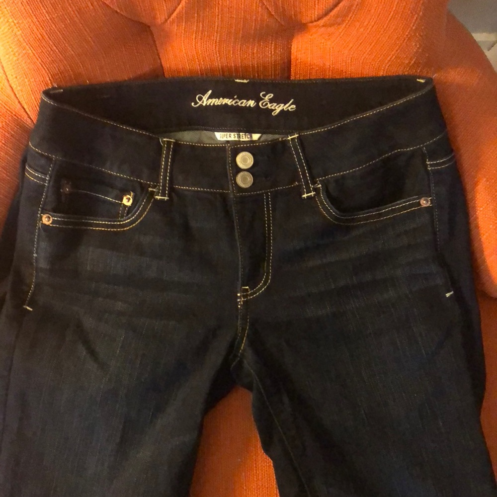 American Eagle size 8 long “Artist”  jeans